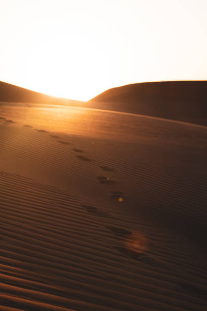 Footprint on sand