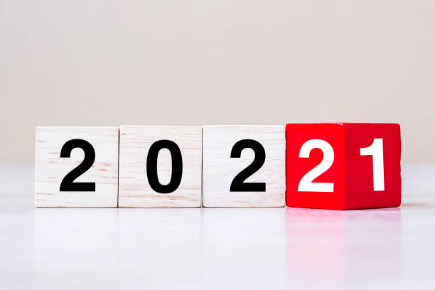 istock 2022 wooden cube block on table background. Resolution, strategy, solution, goal, business and New Year New You and holiday concepts 1331076560