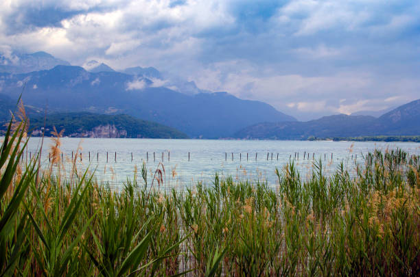 istock Lake Annecy with mountains in the background 1331083216