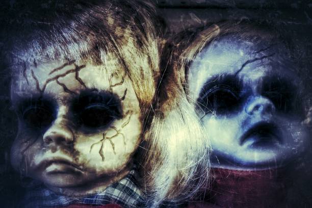 istock Closeup of creepy Dolls 1331089630
