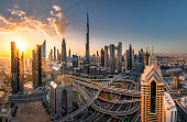 istock View of buildings, streets, beautiful in various angles in Dubai. 1331100622