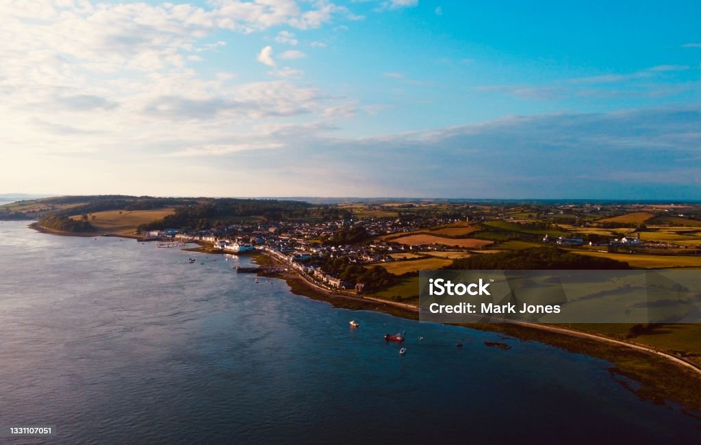 View of Portaferry Co.Down The view above Portaferry Co.Down Above Stock Photo