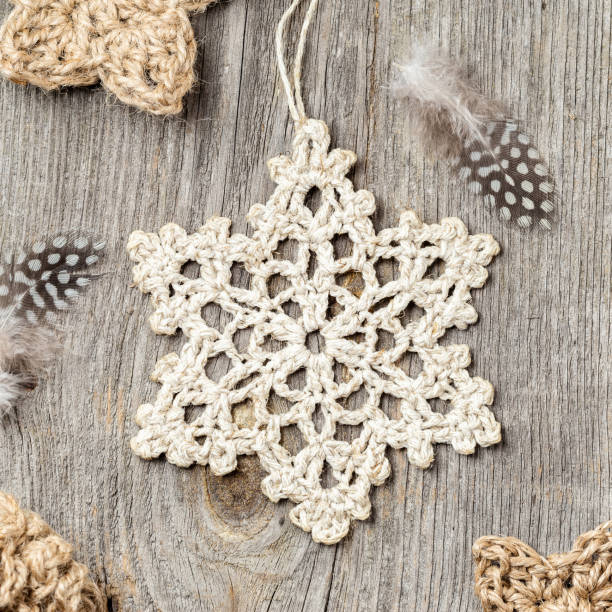 istock Crochet Christmas decor made of natural materials 1331110123