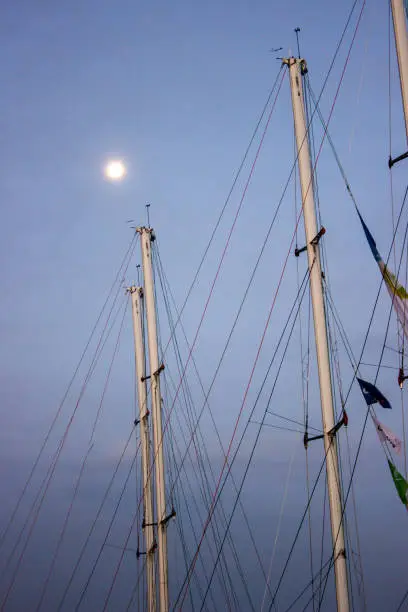 Photo of Moon and masts