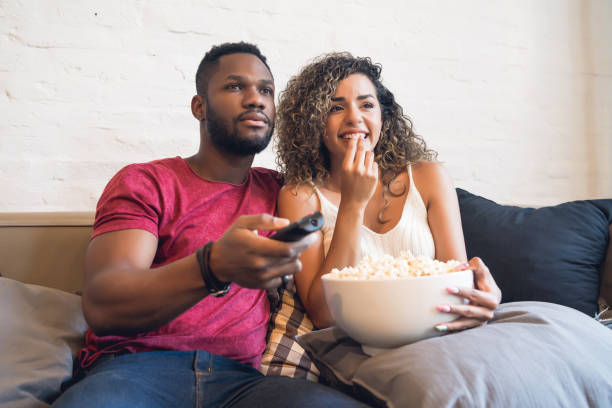 istock Young couple spending good time together at home. 1331113467