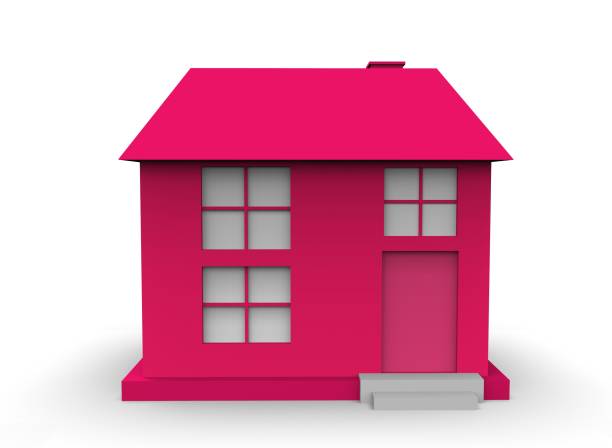 istock Cartoon building 3d-illustration 3d-rendering render kid color 1331115144