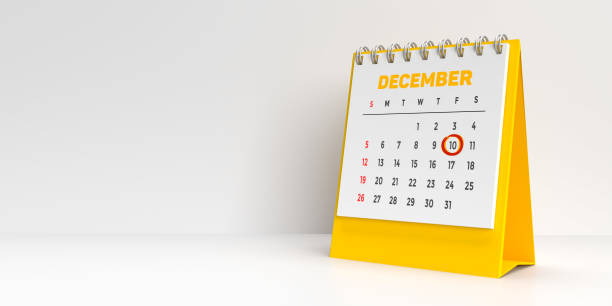 istock Monthly 3D calendar for 10th December reminder for Human Rights Day celebration 1331116632