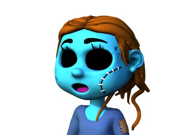 Fun zombie - 3D Illustration