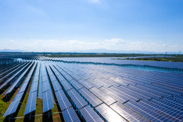 istock Aerial photography solar farm 1331118423
