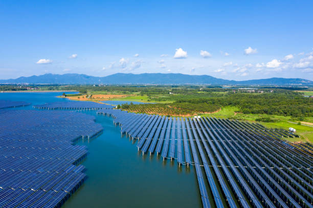 istock Aerial photography solar farm 1331118565