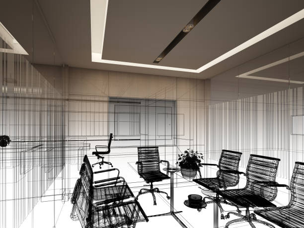 istock 3d rendering of interior conference room 1331126111