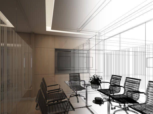 istock 3d rendering of interior conference room 1331126114
