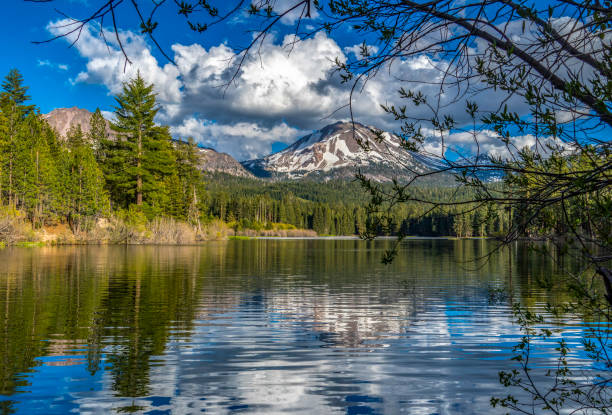 istock Clouds over Lassen Peak and Manzanita Lake 1331129648