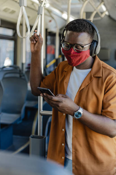 istock Confident young African-America in public transport 1331130505