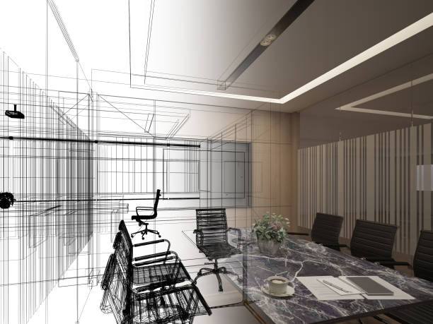 istock 3d rendering of interior conference room 1331131009