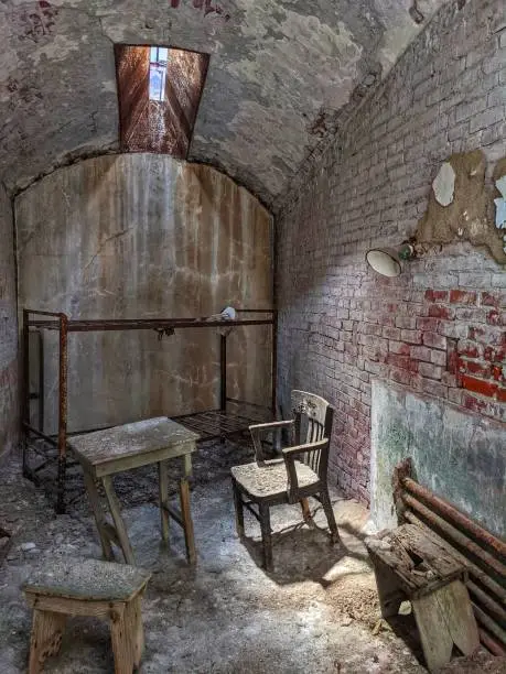 Photo of Abandoned cell in Eastern State Penitentiary