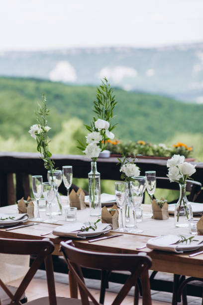 istock Boho wedding table for a newlywed banquet. 1331148320