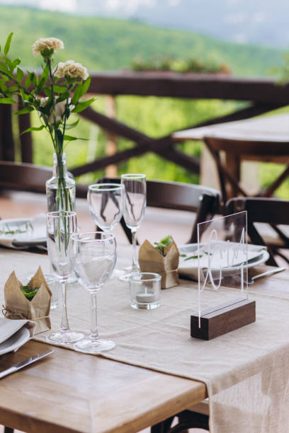 istock Boho wedding table for a newlywed banquet. 1331148904