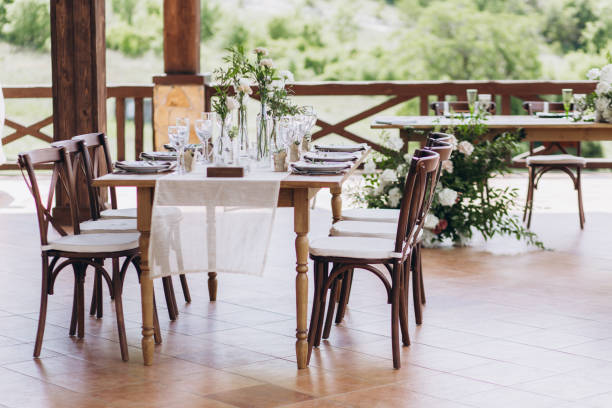 istock Boho wedding table for a newlywed banquet. 1331149092