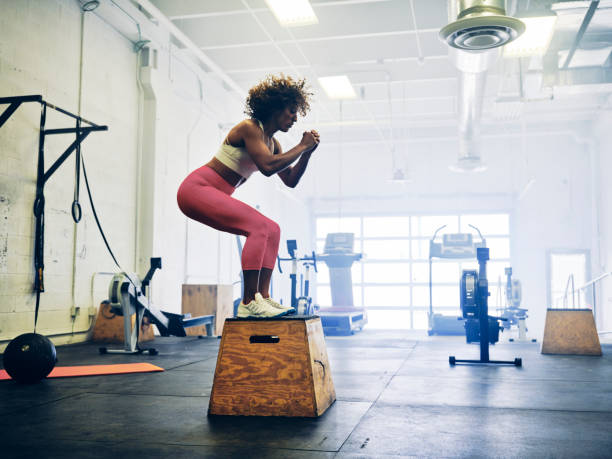 istock Woman in a Cross Training Gym 1331153447