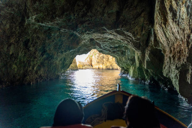 istock Inside of the Blue Grotto sea cave, Malta 1331159421