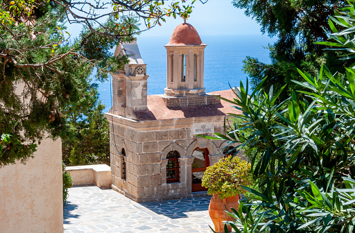 Church in Preveli monastery, south Crete, Greece
