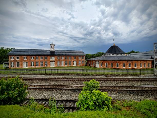Old train yard roundhouse in Martinsburg WV