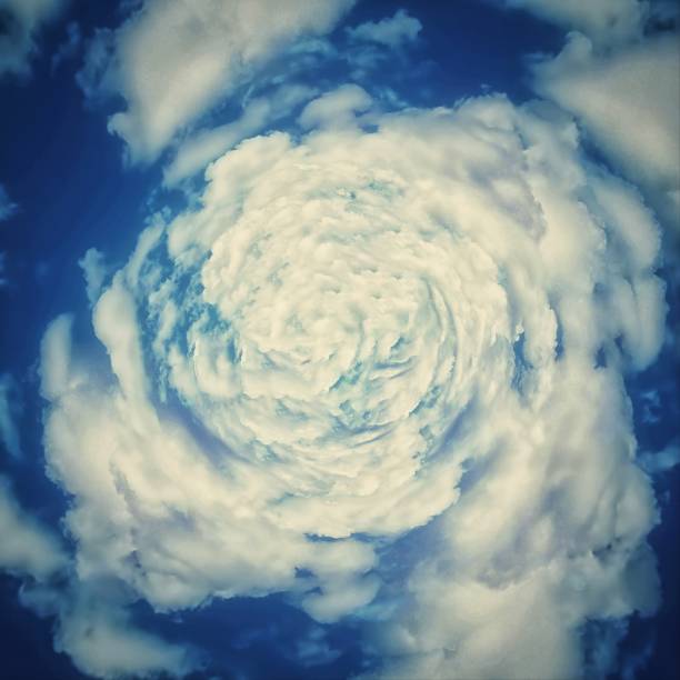 istock Illustration of clouds swirling in the sky 1331171096