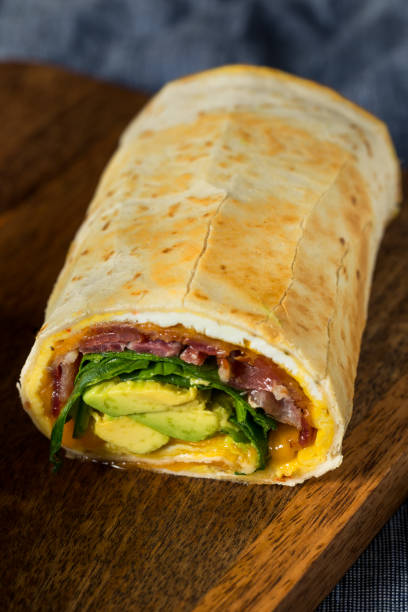 istock Homemade Healthy Trendy Breakfast Egg Burrito 1331176949