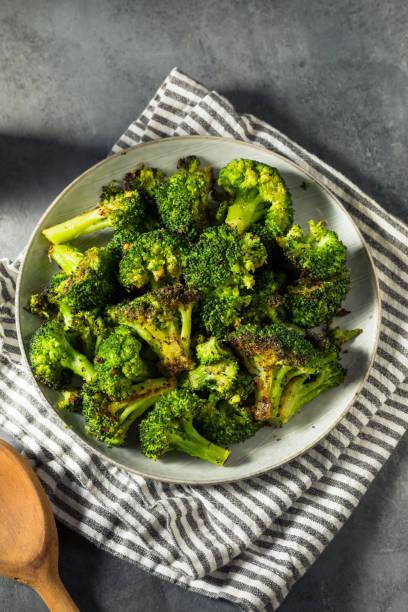 istock Homemade Organic Roasted Green Broccoli 1331177038