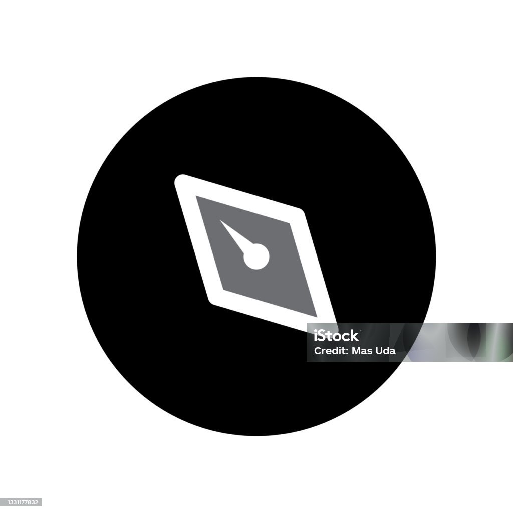 Abstract Compass Icon Compass Stock Illustration - Download Image Now - Abstract, Adventure ...