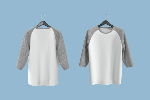 istock Half-sleeve raglan t-shirt mockup 1331179345