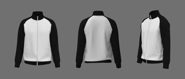 istock Blank raglan tracksuit jacket mockup 1331179380