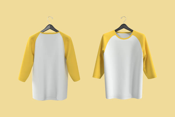 istock Half-sleeve raglan t-shirt mockup 1331179382
