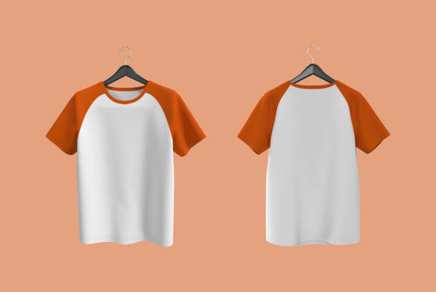 Short-sleeve raglan t-shirt mockup