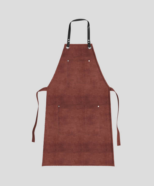 istock Blank leather apron mockup, clean apron 1331179411