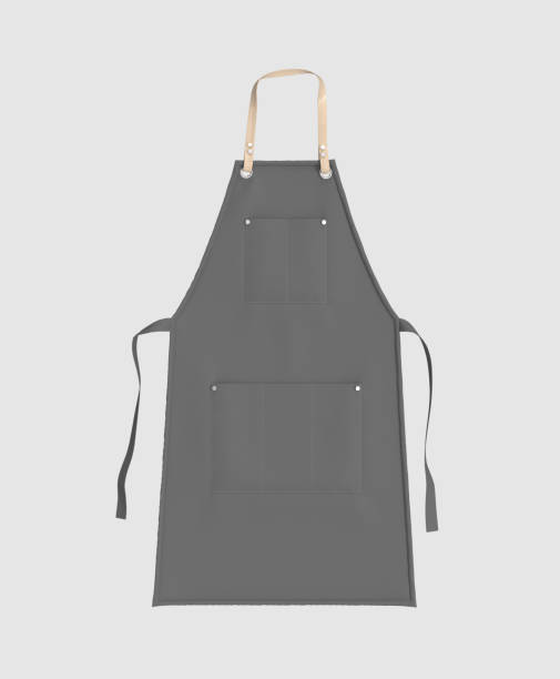 istock Blank leather apron mockup, clean apron 1331179424