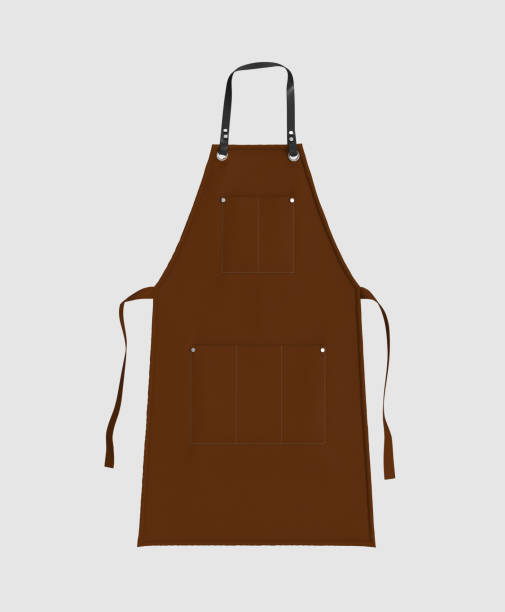 istock Blank leather apron mockup, clean apron 1331179451