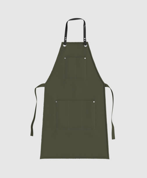 istock Blank leather apron mockup, clean apron 1331179459