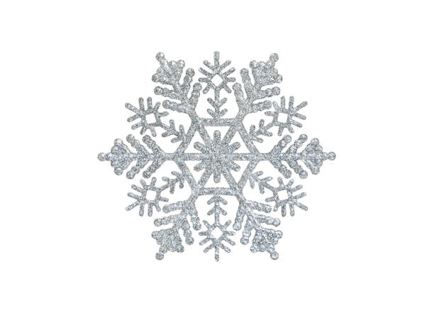 istock silver snowflake toy with sparkles isolated on white background 1331182391