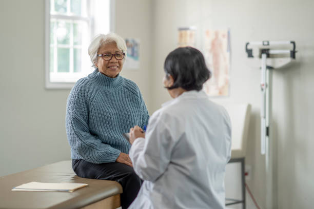 istock Elderly woman at the doctor's office 1331184863