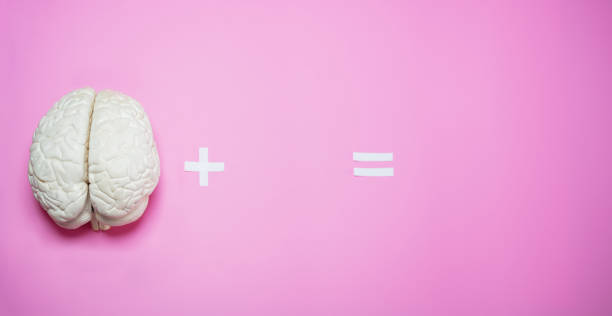 istock Copy-space equation with brain plus concept photo 1331185455