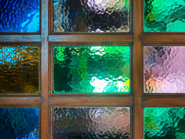 istock Frosted glass texture background natural color 1331187583