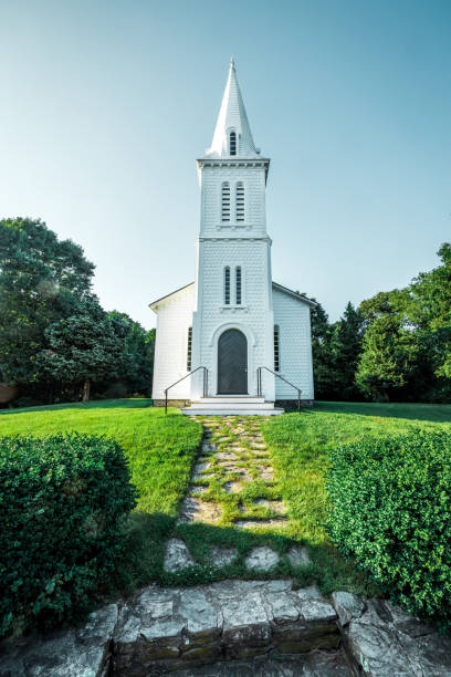 istock Early Victorian New England Church 1331194395