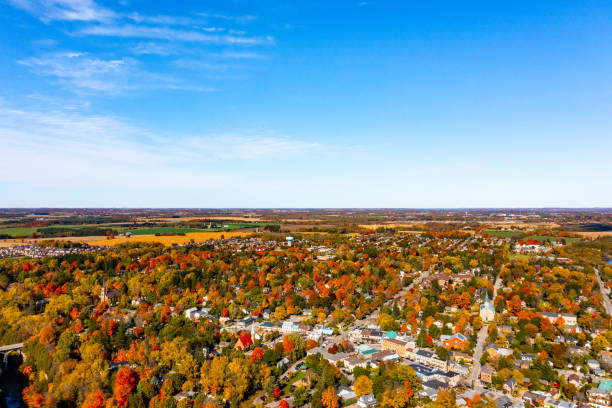 istock Aerial view townscape, Elora, Canada 1331195576