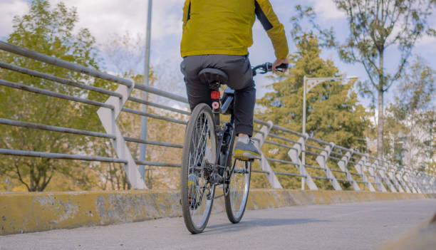 istock Cyclist in the city, healthy exercise concept 1331201144