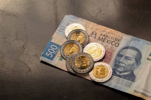 mexican pesos latin american finance concept