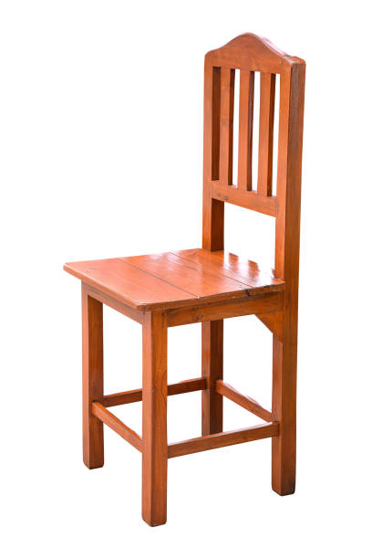 istock Wooden chair isolated on white background 1331206070