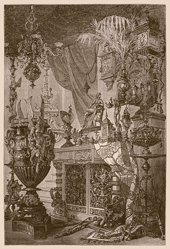Illustration of a Bronze goods from the arts and crafts workshop