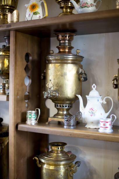 istock Antique samovar made of copper and bronze 1331223567